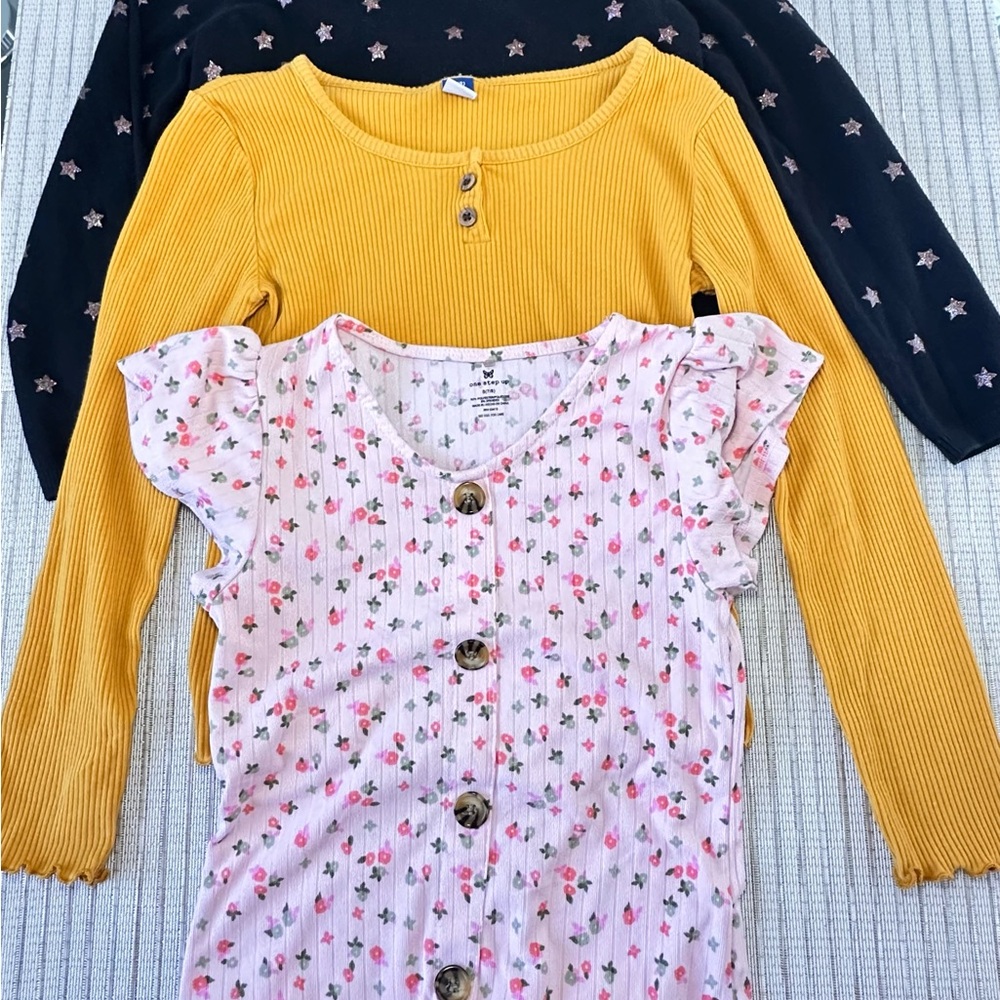 Girls Top Bundle Size 7/8–8 – H&M, Old Navy, One Step Up (3 pcs)